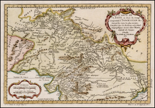 India and Central Asia & Caucasus Map By Jacques Nicolas Bellin