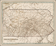 Mid-Atlantic Map By Thomas Gamaliel Bradford