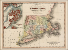 New England Map By Hinton, Simpkin & Marshall