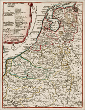 Netherlands Map By Nicolas de Fer