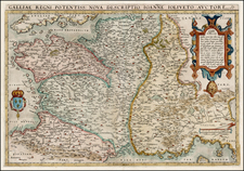 France Map By Abraham Ortelius