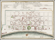 South Map By Jacques Nicolas Bellin