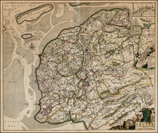 Netherlands Map By Frederick De Wit