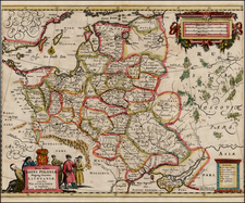 Poland, Ukraine and Baltic Countries Map By Hugo Allard