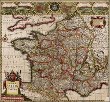 France Map By Johannes Cloppenburg