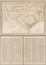 Texas Map By Thomas Gamaliel Bradford