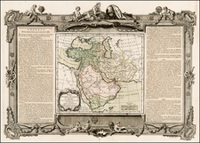 Middle East and Turkey & Asia Minor Map By Louis Brion de la Tour