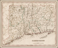 New England Map By Thomas Gamaliel Bradford