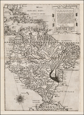 Florida, Caribbean, Central America and South America Map By Paolo Forlani