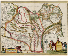 China, Central Asia & Caucasus and Russia in Asia Map By Jan Jansson