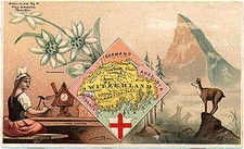 Europe and Switzerland Map By Arbuckle Brothers Coffee Co.