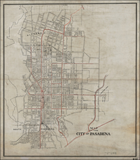 California Map By Pacific Electric Railway