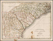 Southeast Map By Thomas Gamaliel Bradford