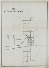 California Map By Southern Pacific Railroad Company