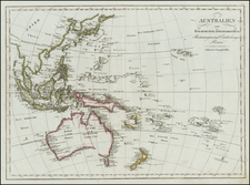 Southeast Asia, Philippines, Other Islands, Australia, Oceania, New Zealand, Hawaii and Other Pacific Islands Map By Tranquillo Mollo