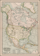 North America Map By The Century Company