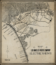 California Map By Pacific Electric Railway