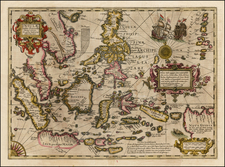 Southeast Asia and Philippines Map By Jodocus Hondius