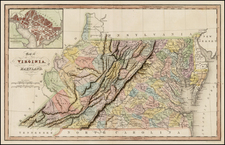 Mid-Atlantic and Southeast Map By Hinton, Simpkin & Marshall