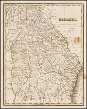 Southeast Map By Thomas Gamaliel Bradford