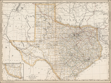 Texas Map By Rand McNally & Company