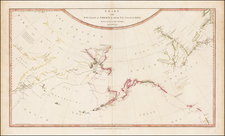 Alaska, Pacific, Russia in Asia and Canada Map By William Faden