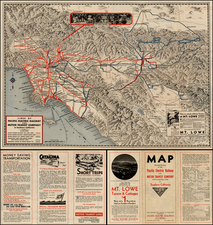 California Map By Pacific Electric Railway / Gerald  Allen Eddy