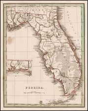 Florida Map By Thomas Gamaliel Bradford