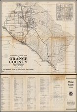 California Map By Automobile Club of Southern California