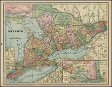 Canada Map By George F. Cram