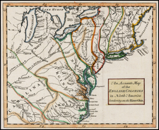 New England, Mid-Atlantic, Southeast and Midwest Map By Universal Magazine