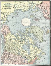 World and Polar Maps Map By George F. Cram