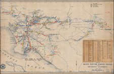 California Map By Pacific Electric Railway