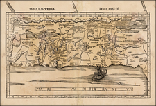 Holy Land Map By Martin Waldseemüller