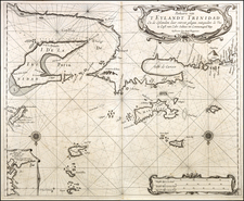 Caribbean & Central America Map By Arent Roggeveen / Johannes Loots