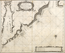 Central America and Colombia Map By Arent Roggeveen / Johannes Loots