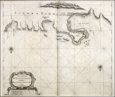 Central America and South America Map By Arent Roggeveen / Johannes Loots