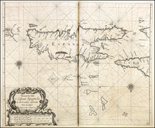Hispaniola Map By Arent Roggeveen / Johannes Loots