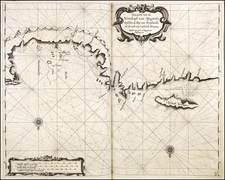 Hispaniola Map By Arent Roggeveen / Johannes Loots