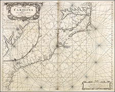 Southeast, North Carolina and South Carolina Map By Jacobus Robijn