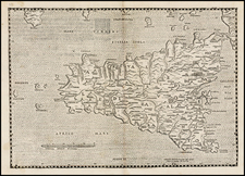 Italy and Sicily Map By Leandro Alberti