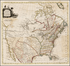 United States and North America Map By Thomas Kitchin