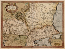 Romania and Balkans Map By Gerard Mercator