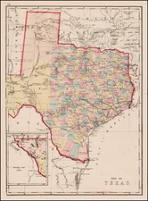 Texas Map By J. David Williams