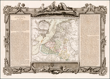 Netherlands Map By Louis Brion de la Tour