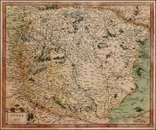 Hungary Map By  Gerard Mercator