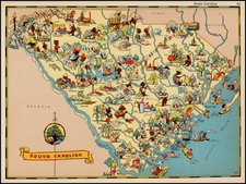 Southeast Map By Ruth Taylor White