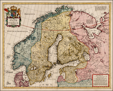 Baltic Countries and Scandinavia Map By Hugo Allard