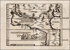 Atlantic Ocean, North America, South America and America Map By Lorenz Fries