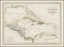 Florida, South, Caribbean and Central America Map By Thierry